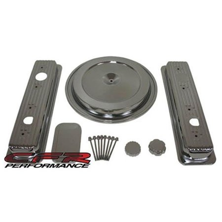 PERFORMANCE Truck Chrome Steel Engine Dress Up Kit - Smooth for 1988-92 Chevy & Gmc 5.0L & 5.7L CF54984